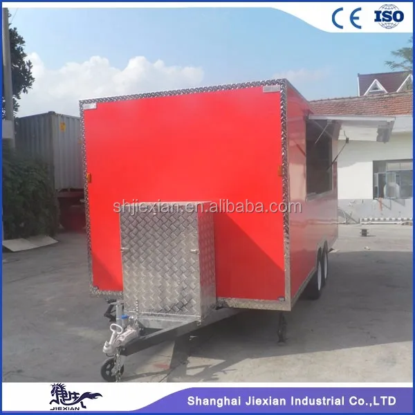 JX-FS500 5M long mobile food cart scooter trailer mobile food vending trailer for sale
