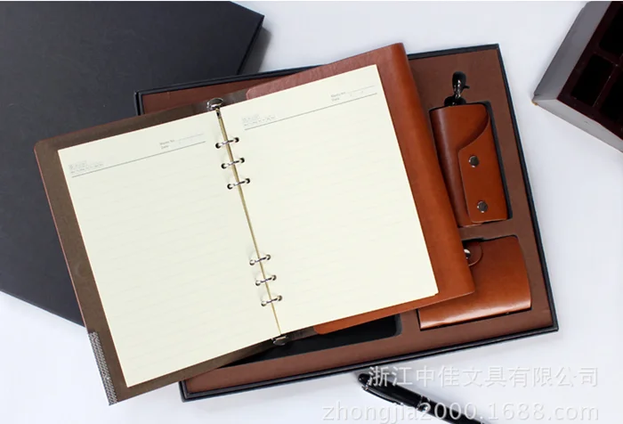 office gift set PU notebook gift set for men office stationery gift set