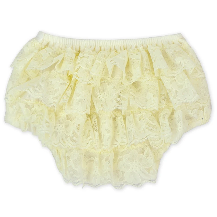 
Toddler Peach Lace Bloomer Toddlers Diaper Cover Wholesale Baby Ruffle Bloomers 