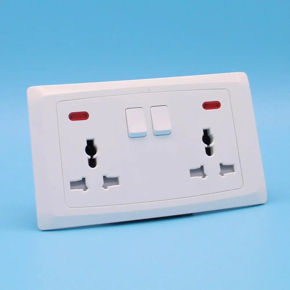 Double sockets wall sockets and switches electrical switch socket