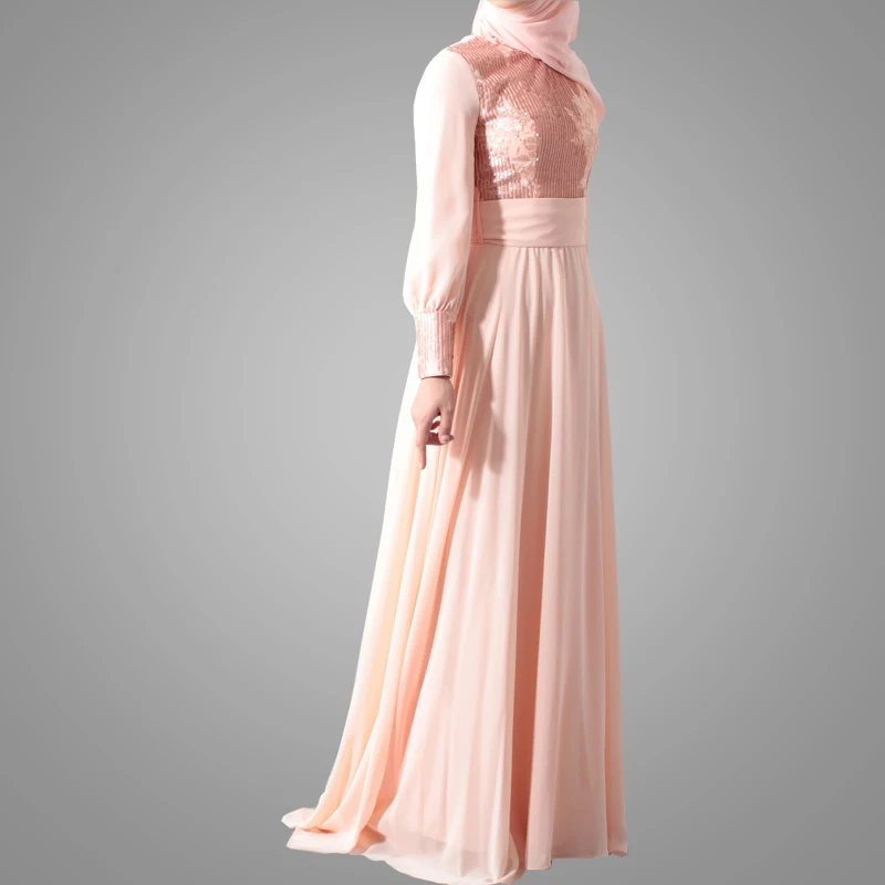 New Model Abaya In Dubai Popular Design Muslim Abaya Slim Long Dress Beautiful Sequins Islamic Clothing For Women
