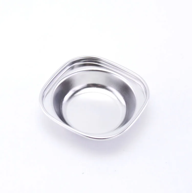 Japanese And Korean Stainless steel Multiple Sizes Flavor Dish Plate