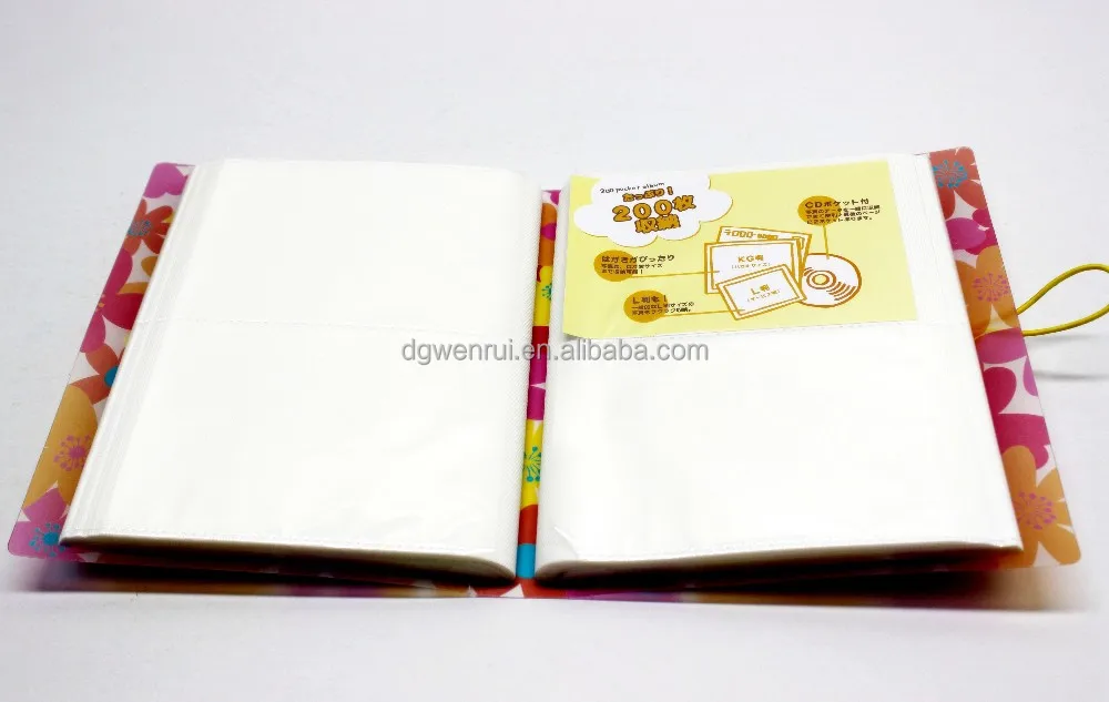 Colorful elastic string PP photo album for office supplies and stationery