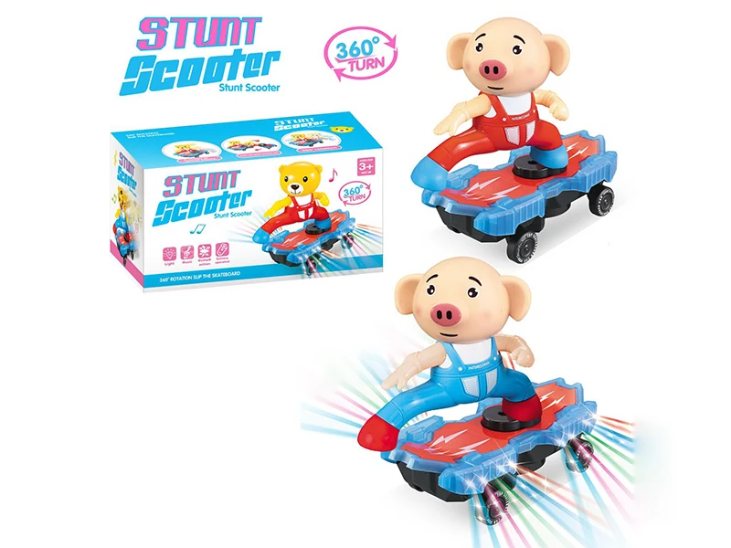 Универсальный скутер B O 3D Light Pig Mainan с