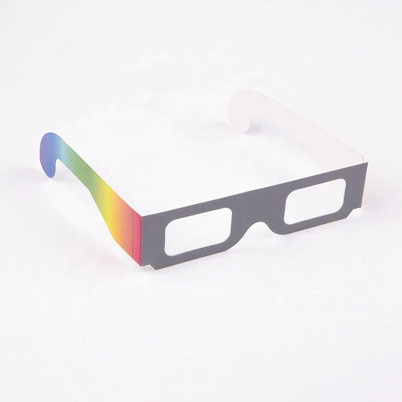 Wholesale Custom Cardboard 3D Paper firework Glasses For Kids