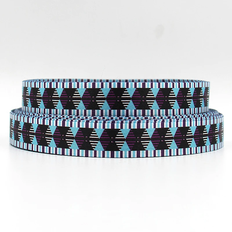 Неоновый зеленый ленты оптом печатных Grosgrain