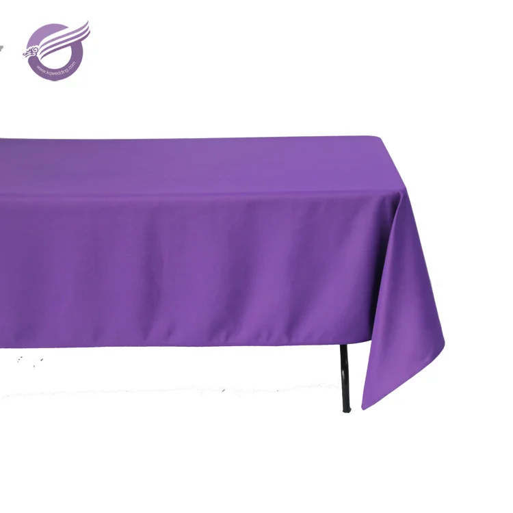 TP08173, 60x102 дюйма, 180 г/м2, прямоугольная скатерть из белого полиэстера с окантовкой для свадебного стола