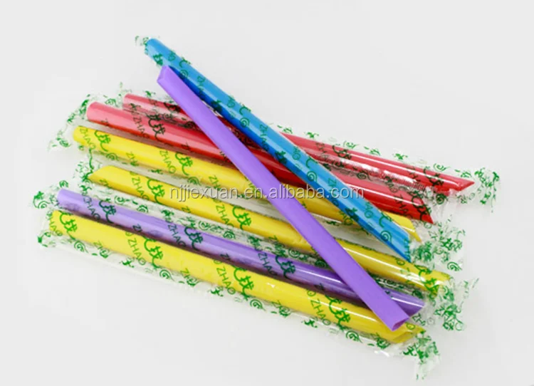 Chinese manufacturer customized logo individual single straw packing machine