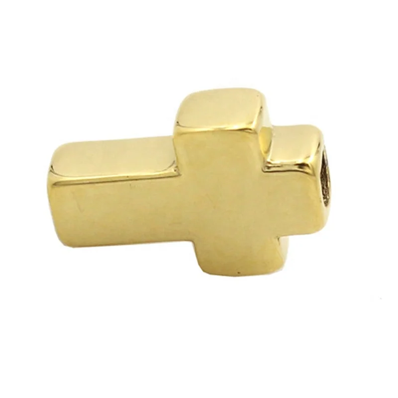 Yudan Jewelry Wholesale Stainless Steel Cross Spacer Beads For Bracelet