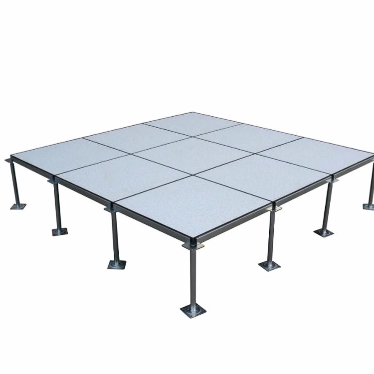 Anti-static steel raised access floor with HPL PVC Ceramic Finish tile