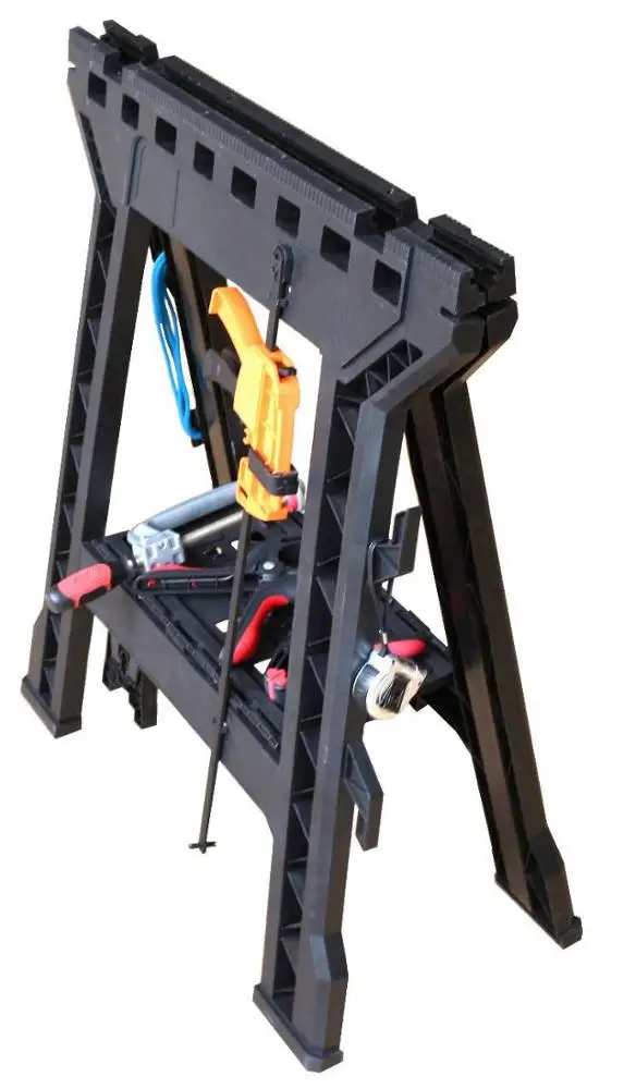 Foldable sawhorse, sawhorse for chainsaw, easy sawhorse