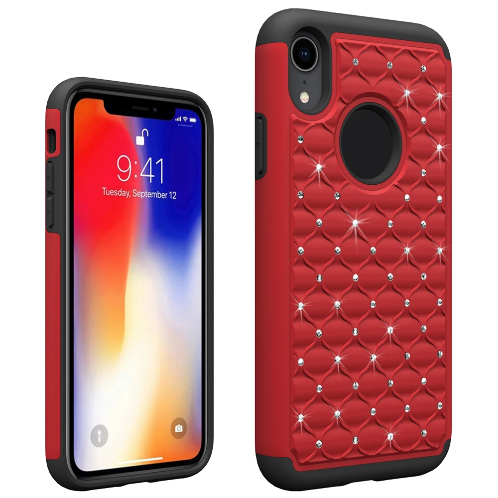 
Colourful Diamond Spot Drill Mobile Phone back cover Case For iphone 9 New products cell Phone case and Accessories for iphone 9 