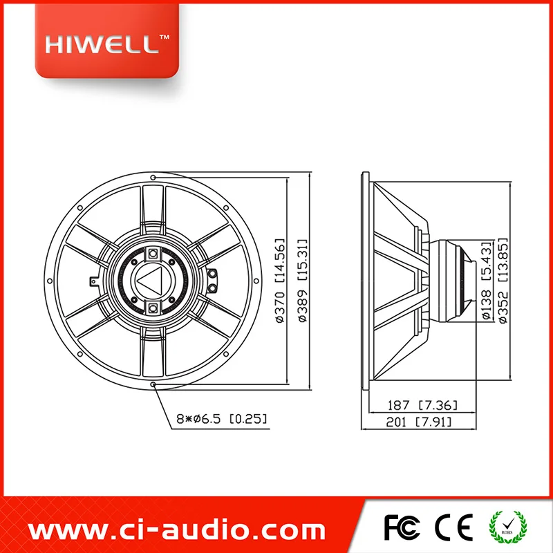 15 inch coaxial speaker for monitor sound