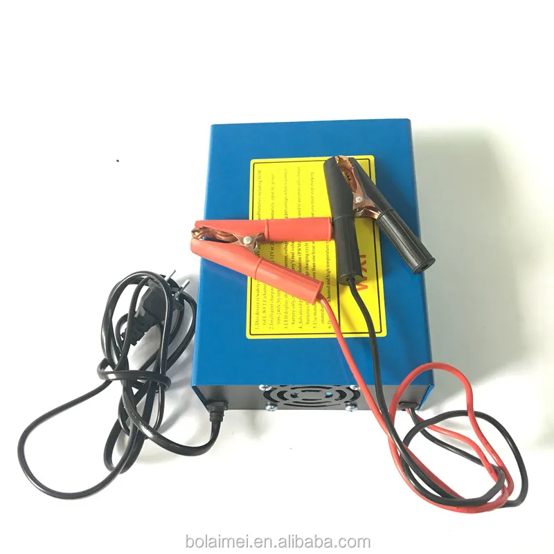 Automatic 12V/24V  Battery Charger LED Display 4-stage Intelligent Pulse Repair Charger For All Lead Acid Battery