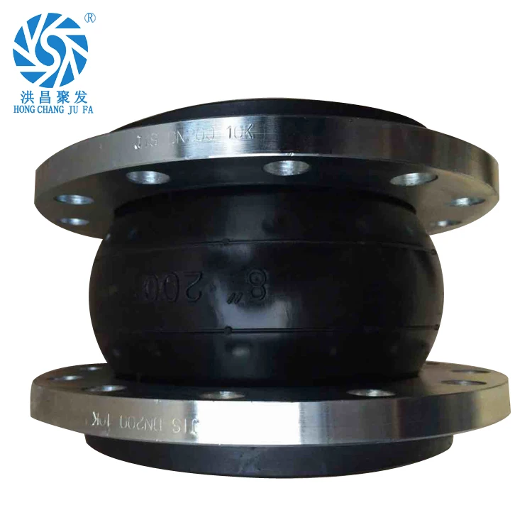 flexible pipe fitting 8' single arch JGD elastomer rubber flexible connectors