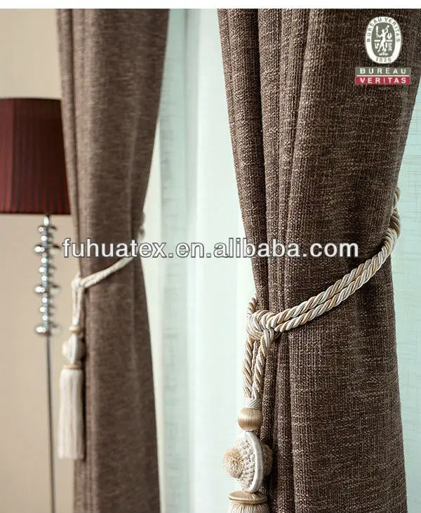 NFPA-701 CA-117 Fireproof and Fire Retardant Linen-Like Blakout Fabric