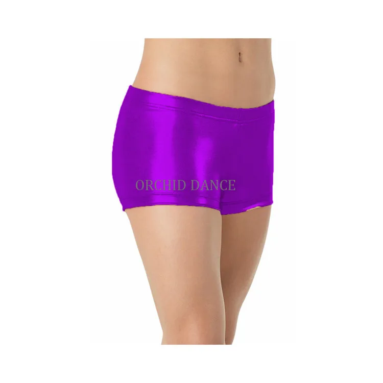 Wholesale Professional Cheap Coated Spandex Kids Dance Shorts Girls