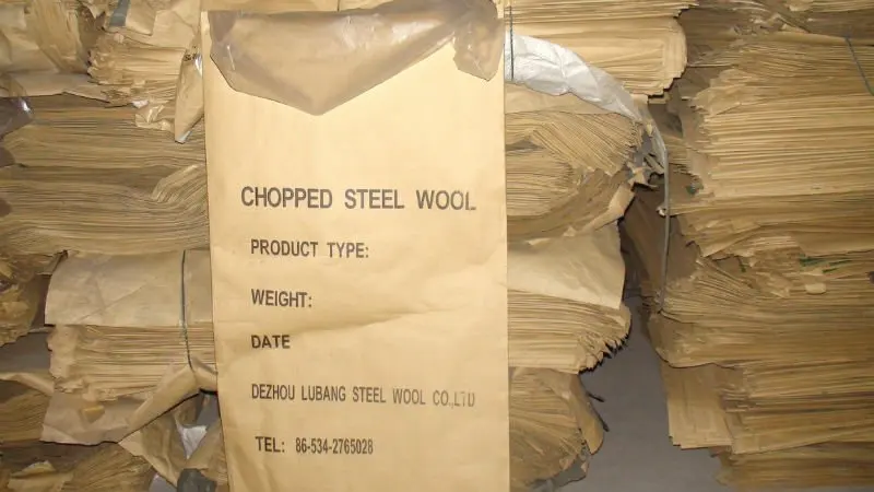 
Chopped steel wool for brake pads 