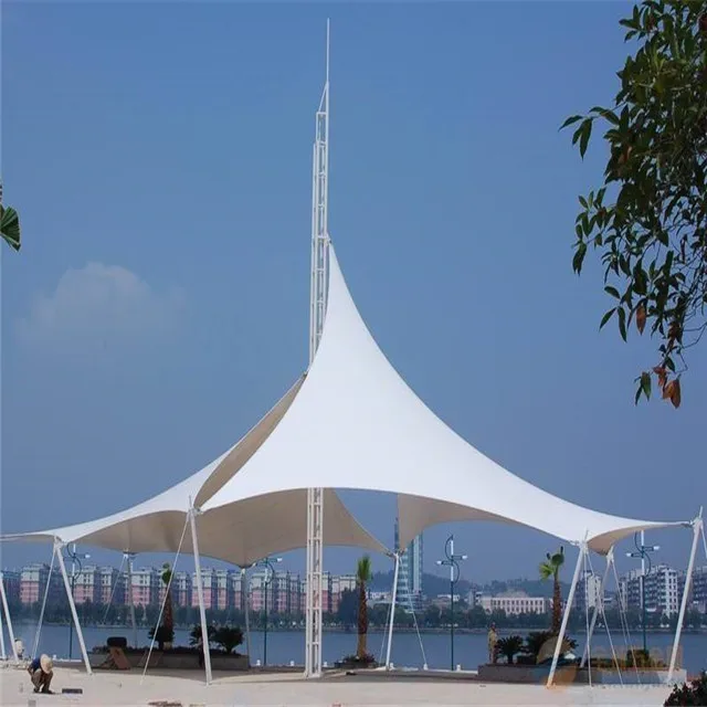 New type structural car parking shed tensile membrane structure