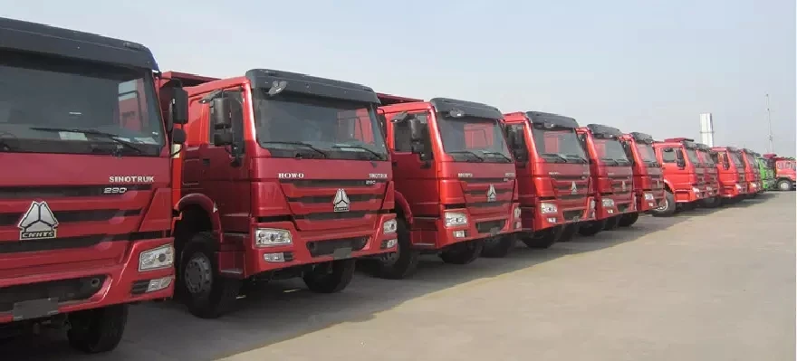 Cheap price used dumper diesel 4x2 dump truck hot sale