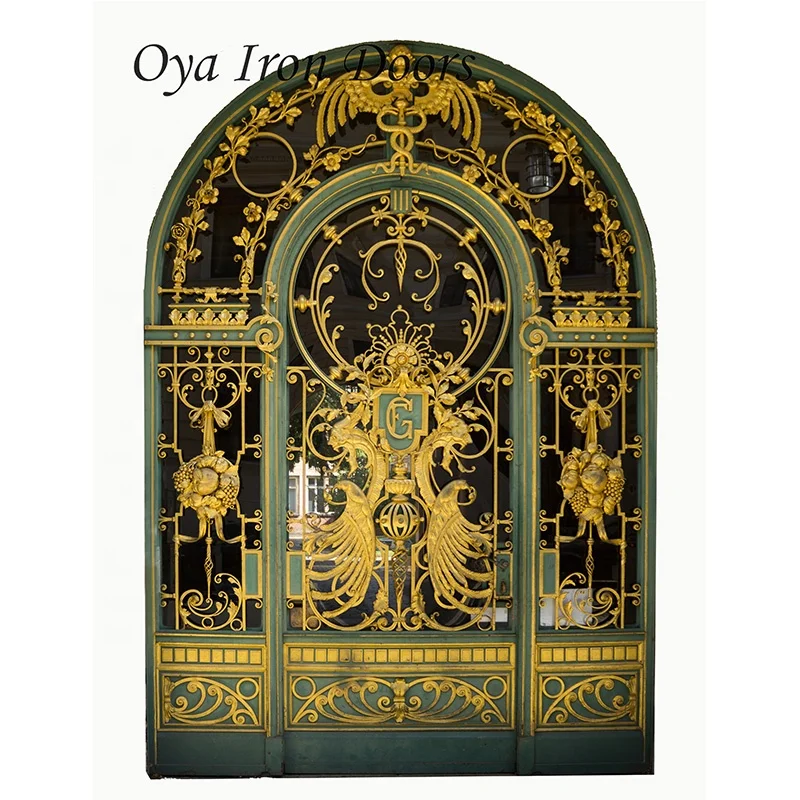 Main Gate Designs Security Steel Door Entry Exterior Metal Doors/ Doors For Houses Exterior