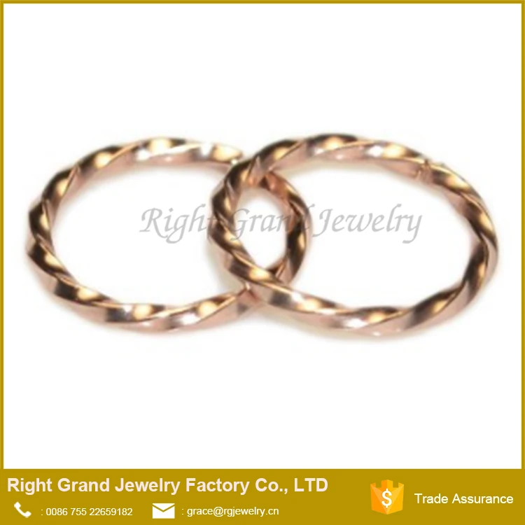 Хирургическая Сталь 316L Золотой Витой Бесшовные Нос Кольцо Daith Серьги Кольца Спирали