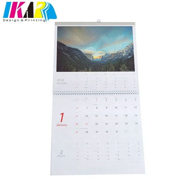 Spiral Bound Custom Wall Calendar Printing Service