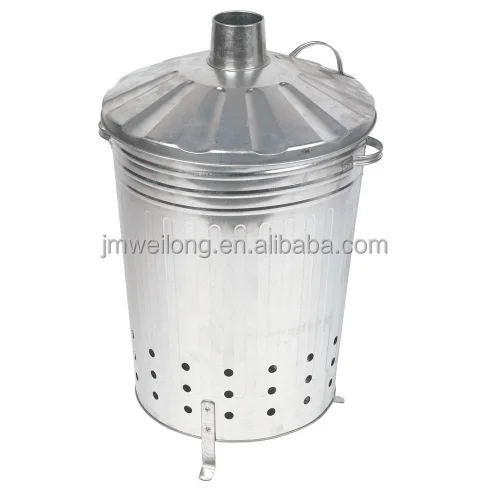 FIRE INCINERATOR 90L Fast Burner Holes All The Way Up for Paper and Garden Rubbish