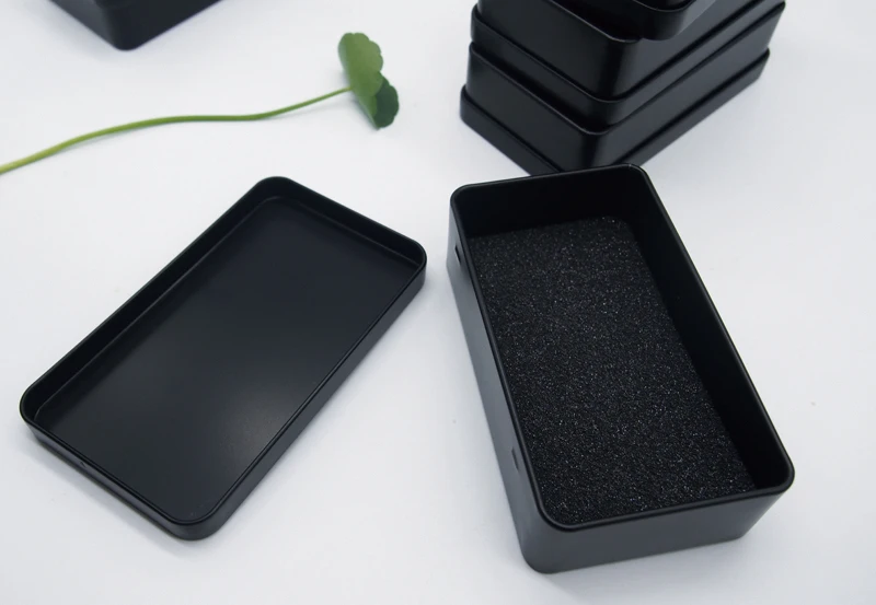 stock tin sell  Jewelry box black metal box  USB tin box