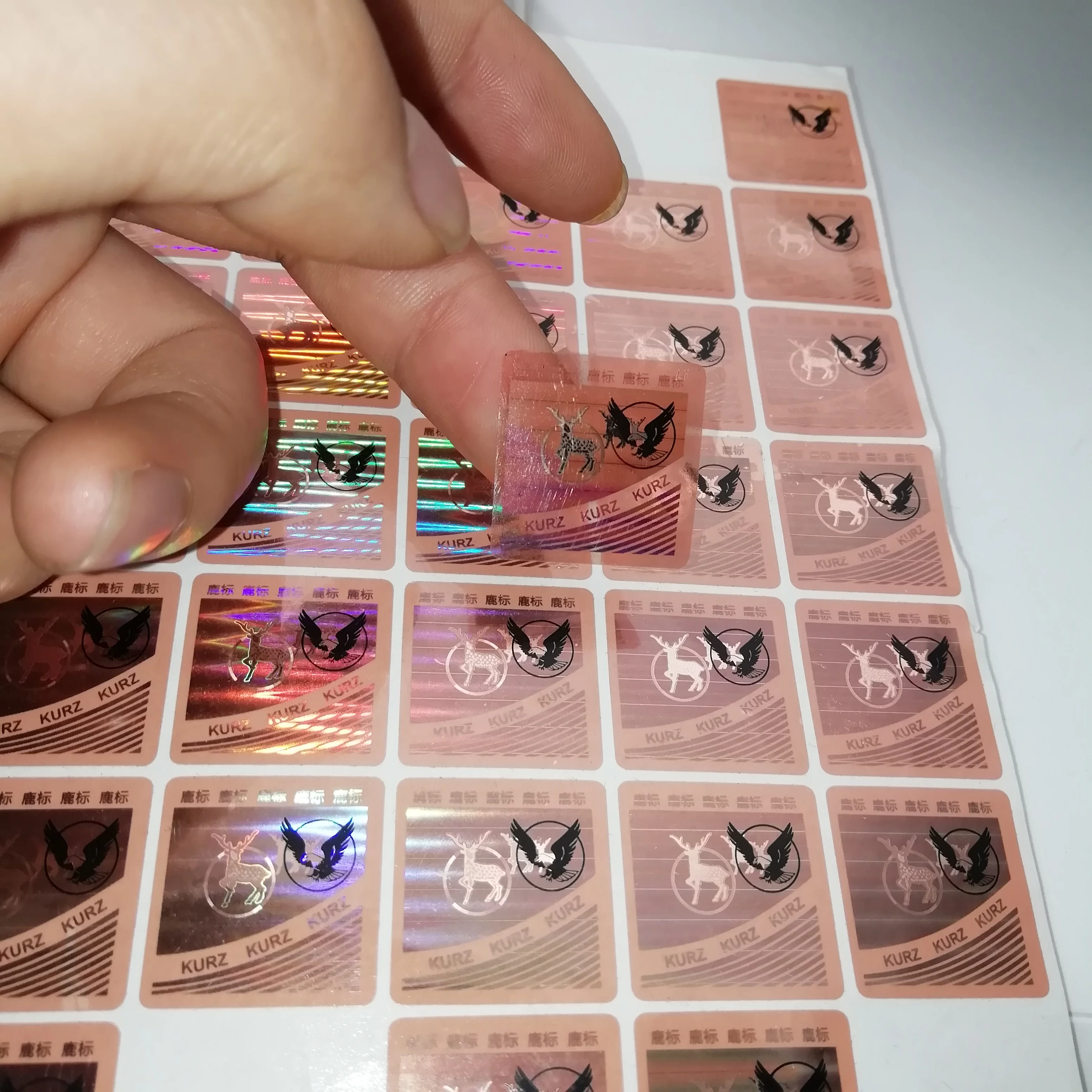 3D/3d custom OEM hologram transparent sticker ,high quality hologram