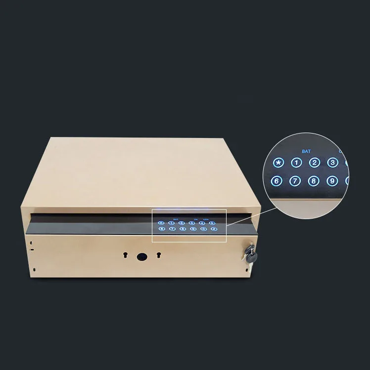 home office small wardrobe hidden password 19 inch 480mm touch screen panel safe drawer