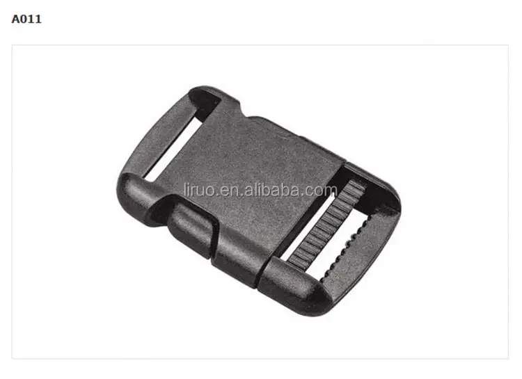 Hot selling black color 20mm side release plastic buckle