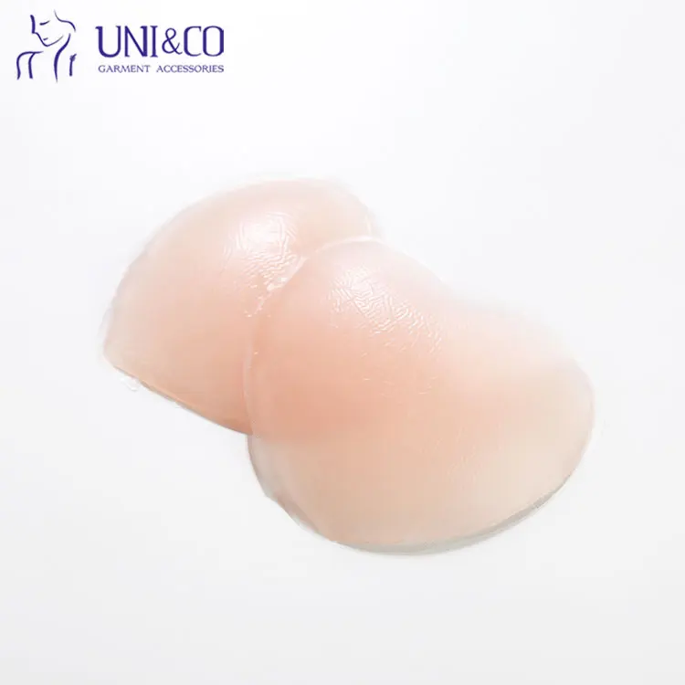 Fashion fake breast silicone bra insert with nipple