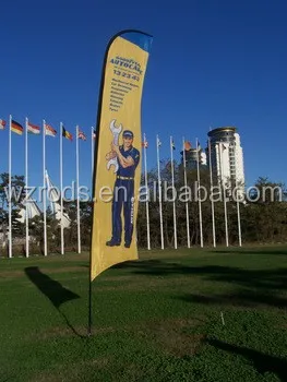 
Strongest Wind Resistance Promo Sharkfin Banner Flag Stand 