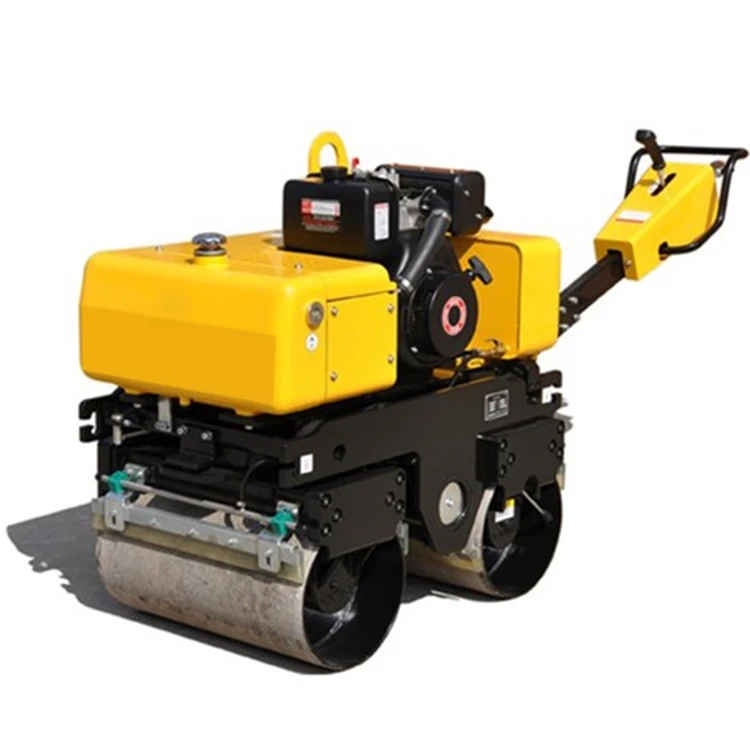 single drum hand vibratory road roller,dual drum walk behind road roller