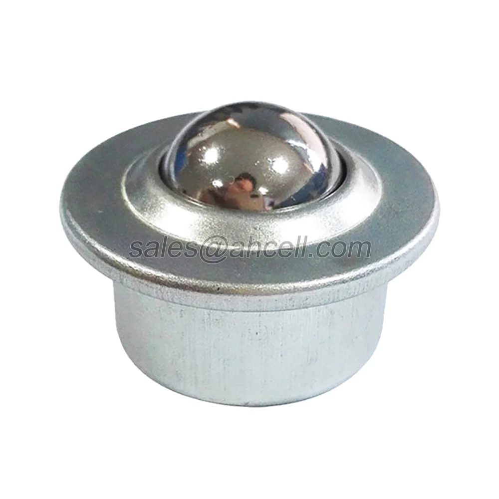 a1 Aihua Ball transfer unit steel+nylon omni BTU bearing nylon POM flange light medium heavy duty EURO type ball transfer unit