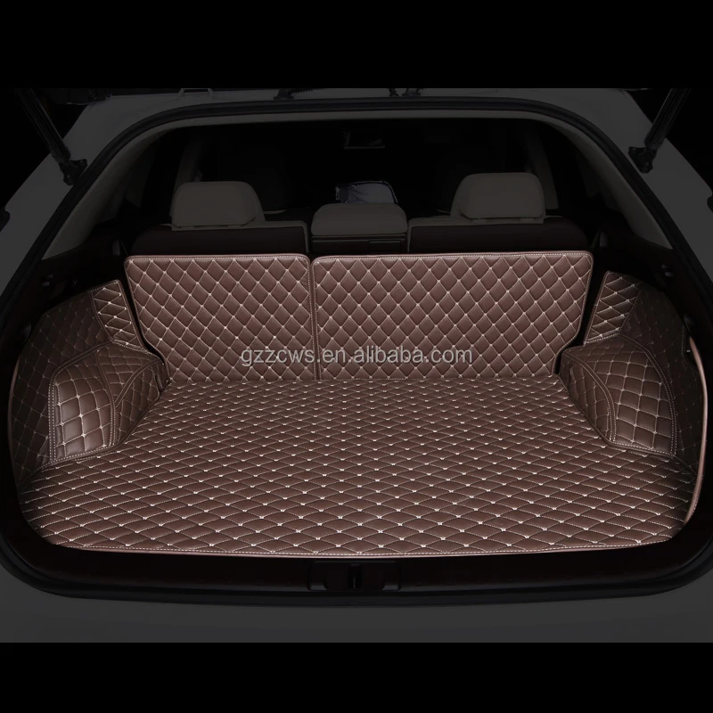 3D leather durable car trunk mat newest Version PU Leather Trunk Floor Mat For LEXUS RX 2016 Interior Trunk Floor Pad Carpet Mat