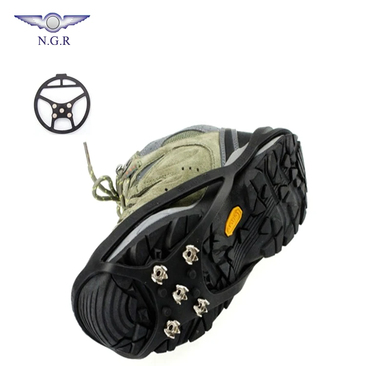 Outdoor professional safety cleats shoes anti-slip snow rubber ice gripper