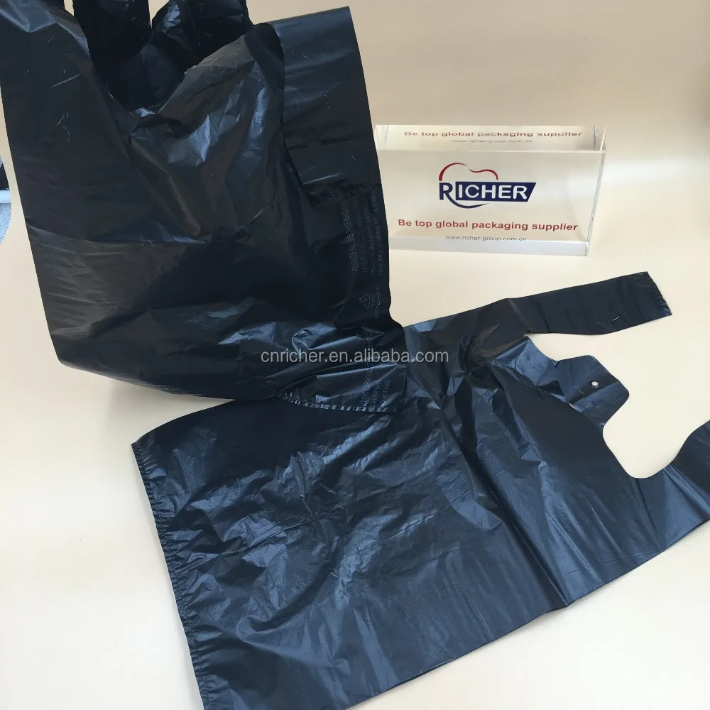 Сделано в Китае пластиковый пакет/футболка singlet пластиковые пакеты для покупок с собственным логотипом