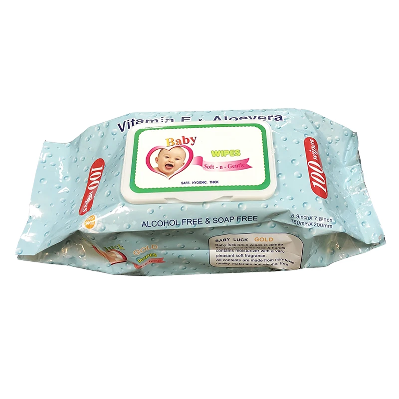 Custom Brand Logo Multi Pack Non Alcohol Antibacterial Baby Wet Wipe