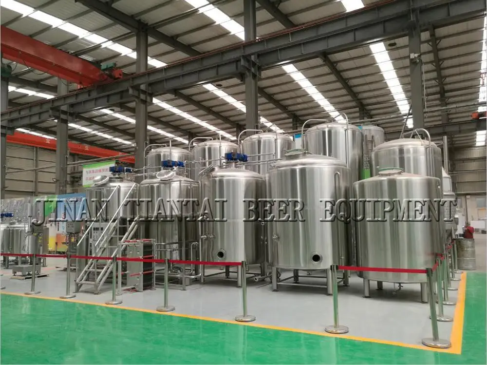 Tiantai Cost of 2000L craft beer brewery system to making beer