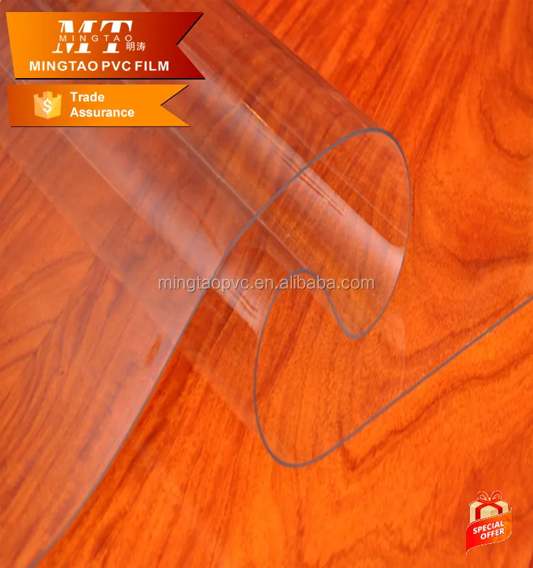 Soft PVC Plastic Printed Sheet Film Decorative Tablecloth 0.06-0.4mm with Various Width Supplier