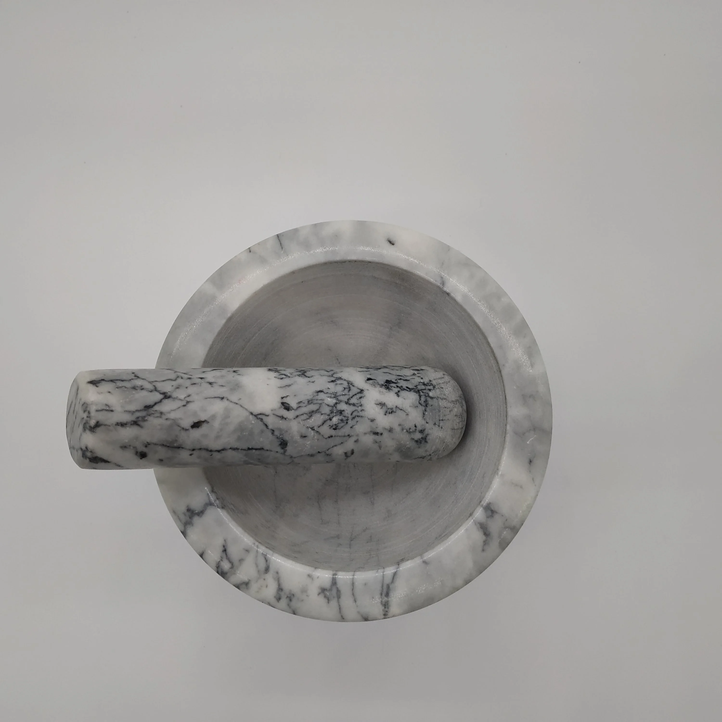 
Marble Mortar and Pestle with Polished Surface 