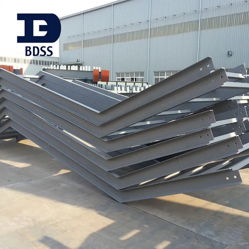 
Prefabricated Bridge Heavy Duty Span Roof Design Steel Structure For Car Parking 