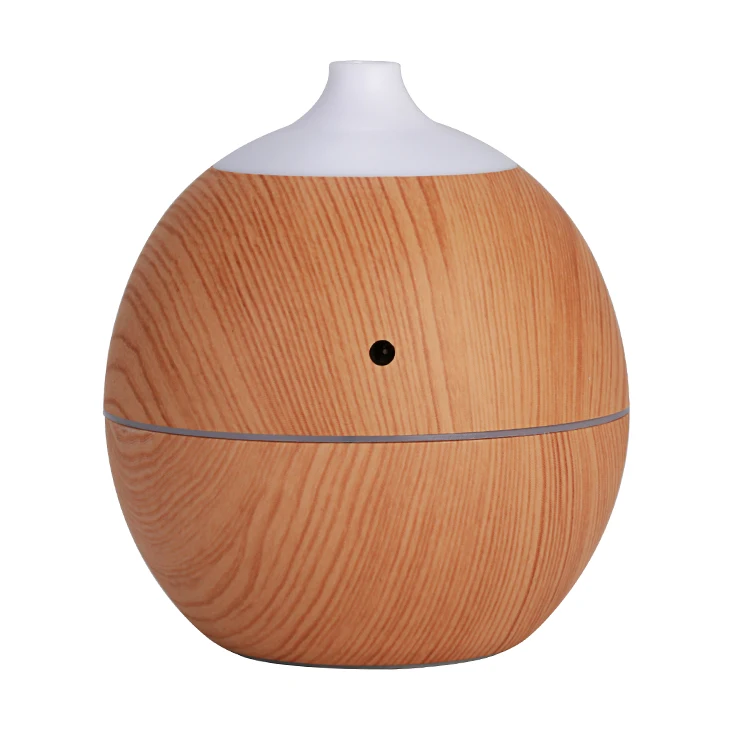 
130ML Bottle Small Spray Area Wooden Grain Mini USB Humidifier Office Use USB Diffuser Essential Oil With 7 LED Lights Changed 