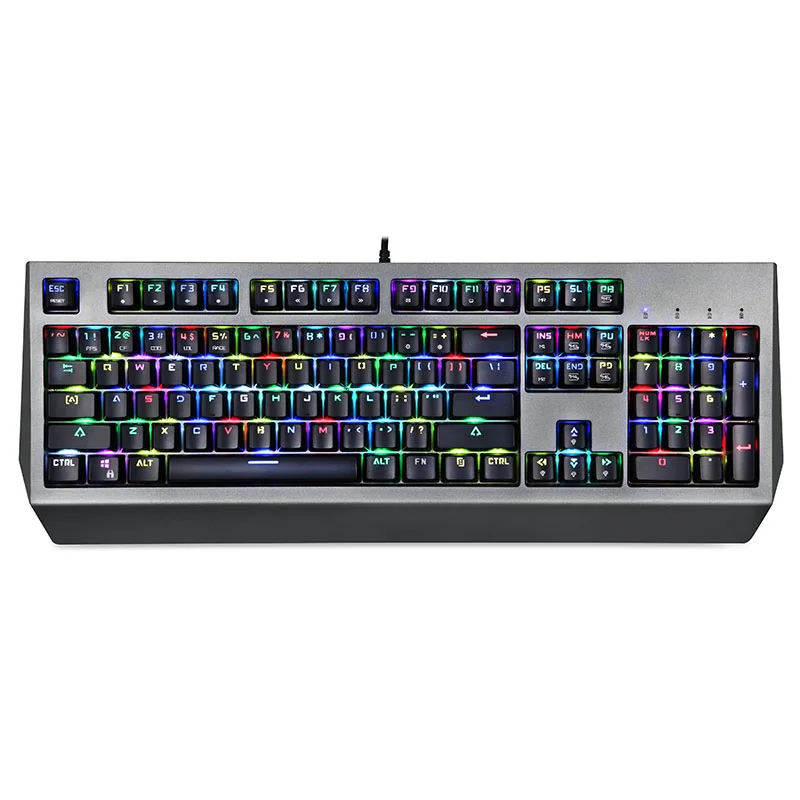 104-key Wired Computer Accessories Gaming Keyboard with Full Mechanical Keys