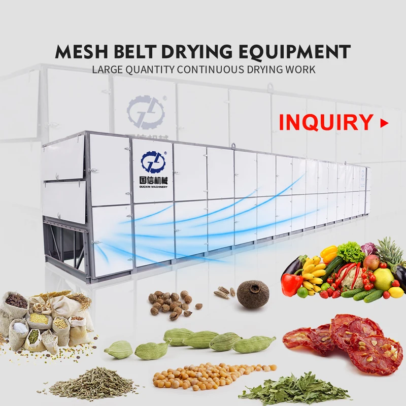 
Hemp hot air drying machine with Industrial stainless steel continuous herbs mesh belt drying machine 