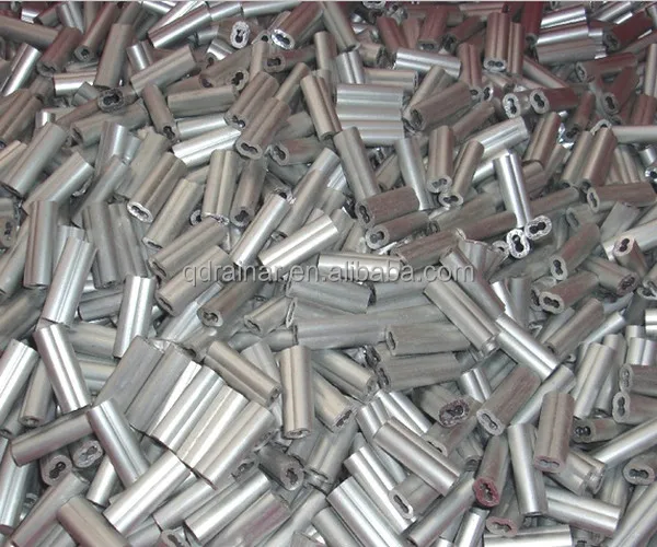 cable dia 2-8mm double hole aluminum ferrule