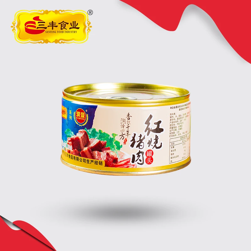 Flavored Canned stewed pork wholesales 340g per