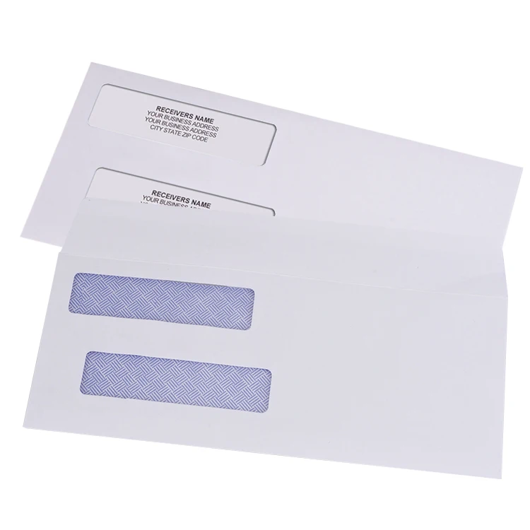 Peel & Seal Security double window envelope packaging envelopes packaging envelopes